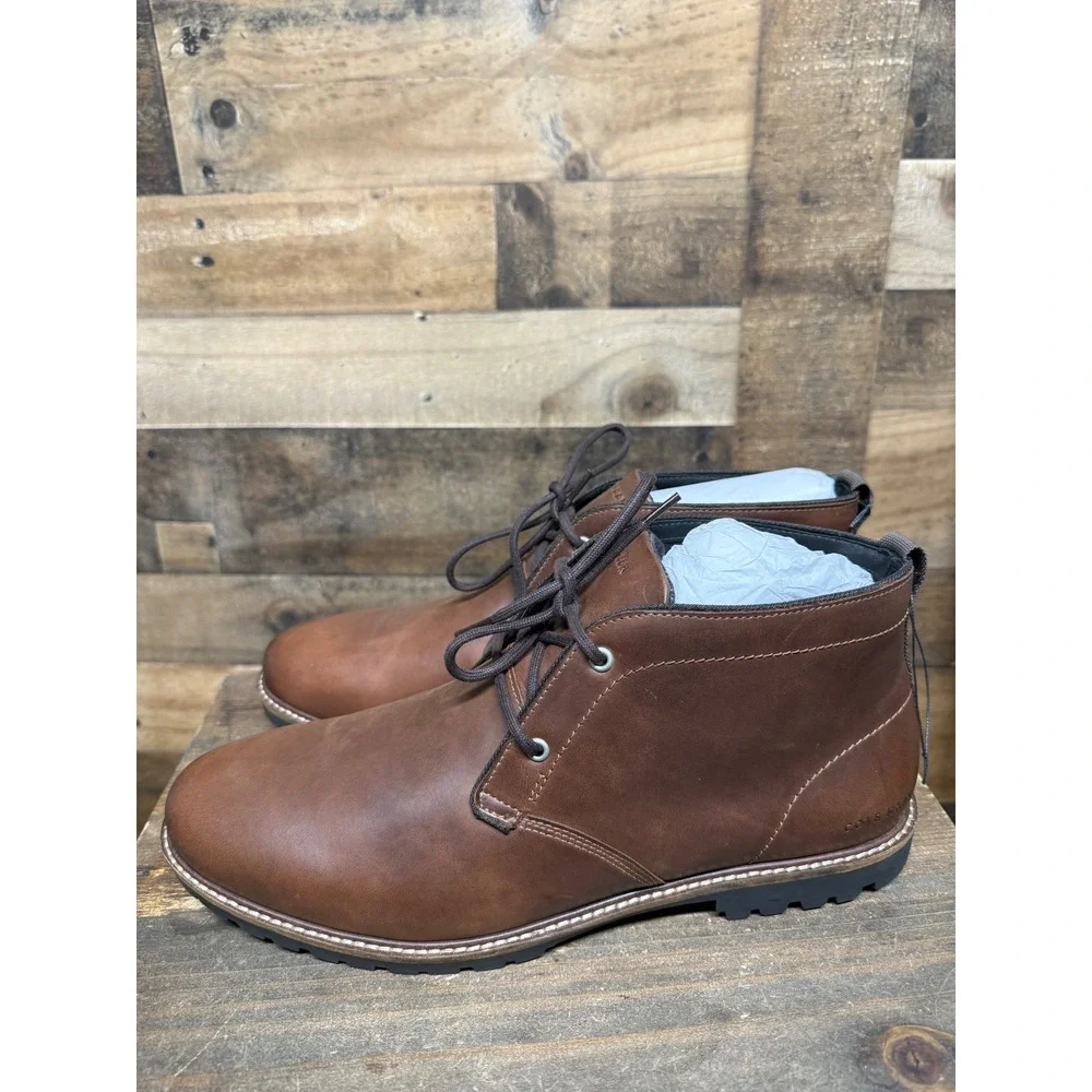 Cole Haan Mens Grand.OS Brown Leather Chukka Boots C37594 Size 12 M